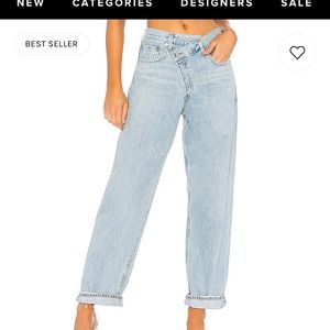 Agolde Light Blue Straight Leg Jeans